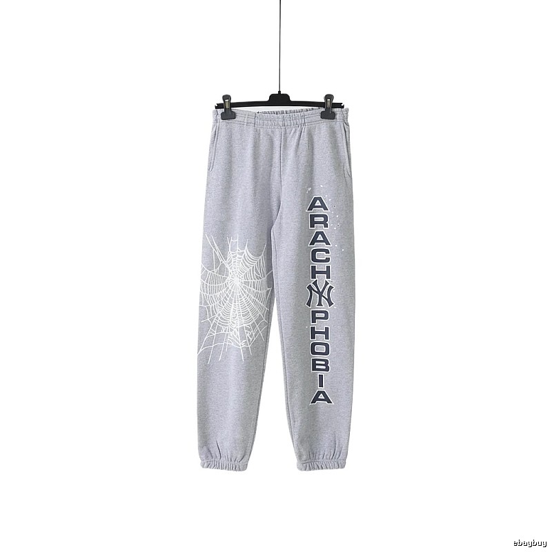 Sp5der Grey Trendy Sweatpants