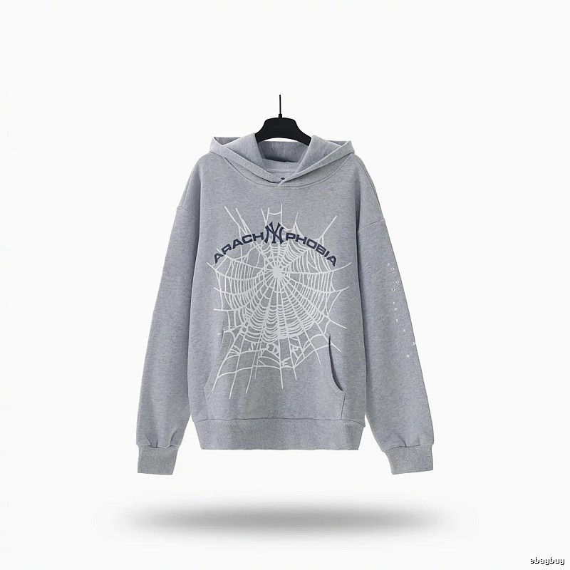 Sp5der Spider Series Grey Streetwear Sweatshirt