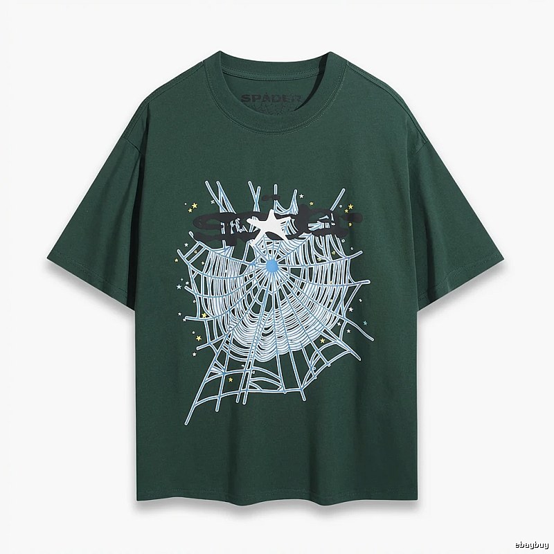 Sp5der Spider Web Print Short-Sleeve T-Shirt