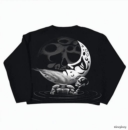 Sport Anime graphic sweater Black Knit Top for Warm Weather