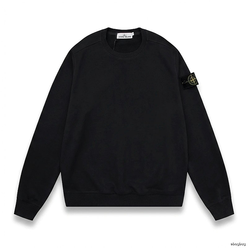 Stone Island basic black sweatshirt