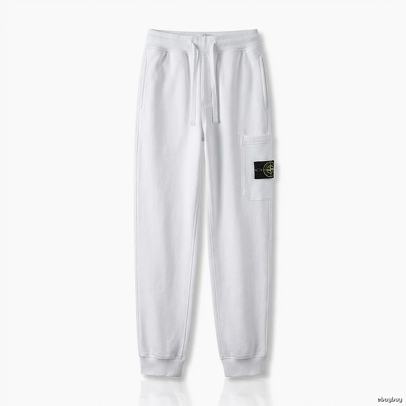 Stone Island basic casual white sweatpants