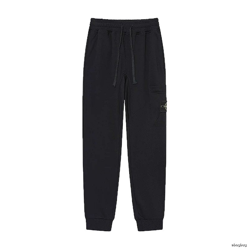 Stone Island Compass Series Street Style Black Sweatpants