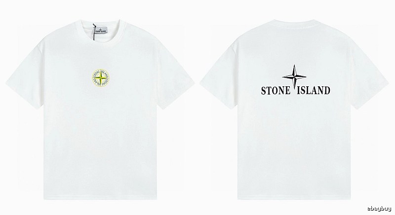 Stone Island Compass Series Street Style White T-Shirt