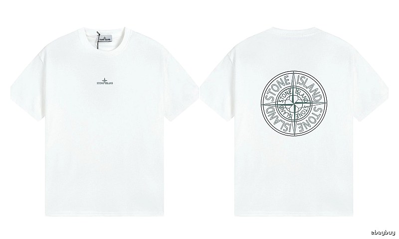 Stone Island Compass Series Street Style White T-Shirt