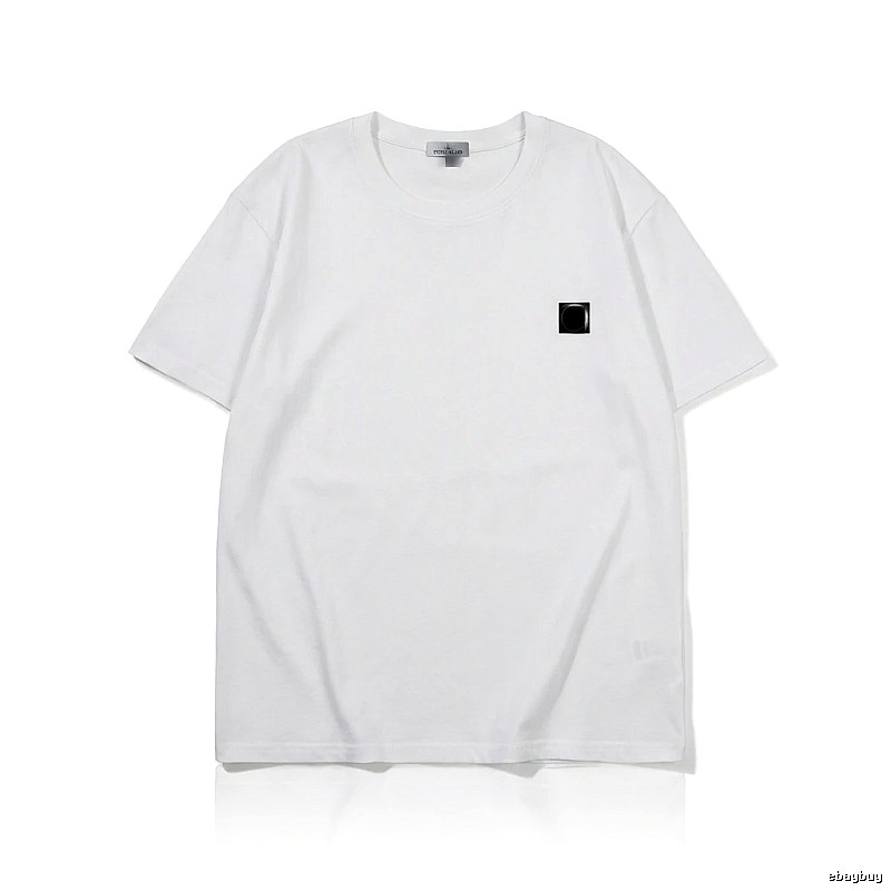 Stone Island minimalist style white T-shirt