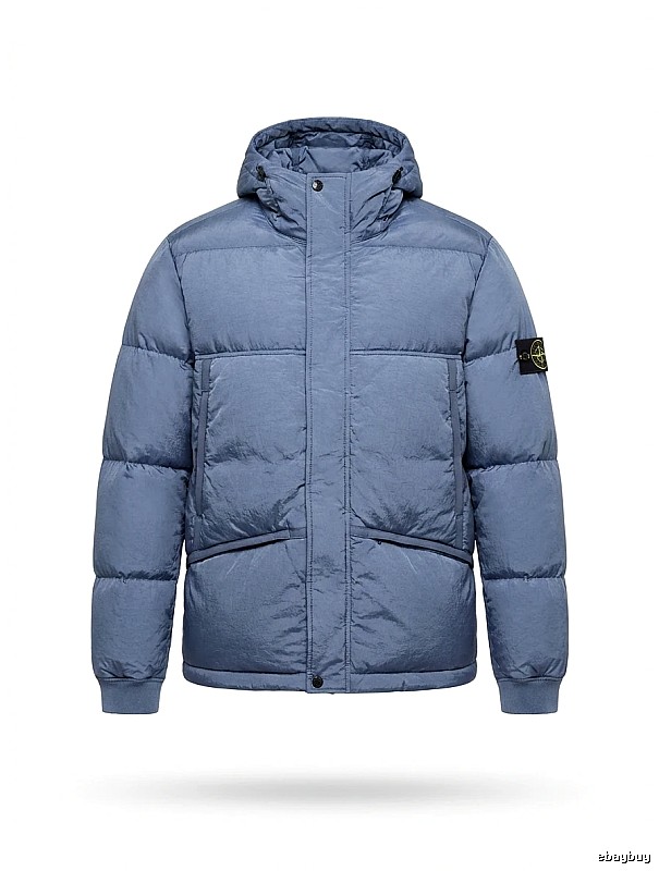 Stone Island series trendy brand light blue down jacket