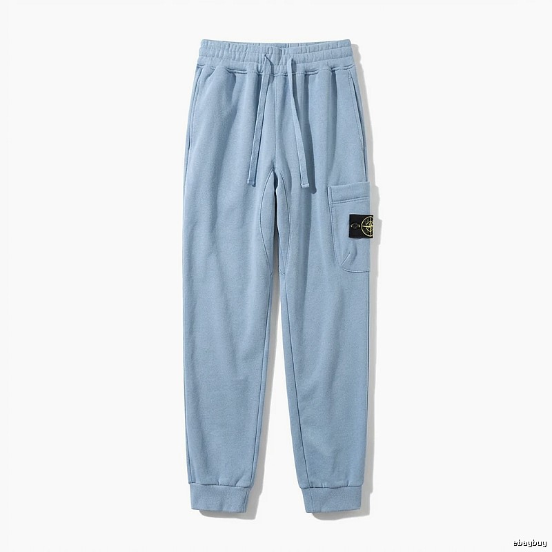 Stone Island Workwear Style Light Blue Sweatpants