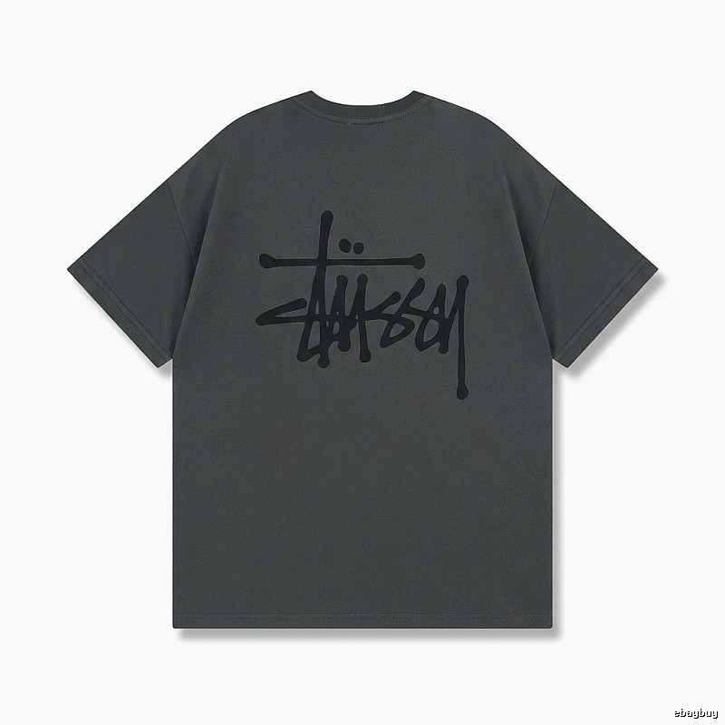 Stussy basic street style gray T-shirt