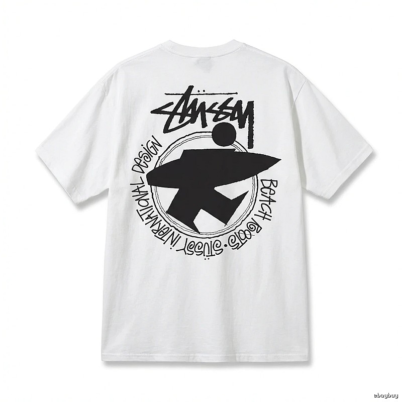 Stussy beach style white T-shirt