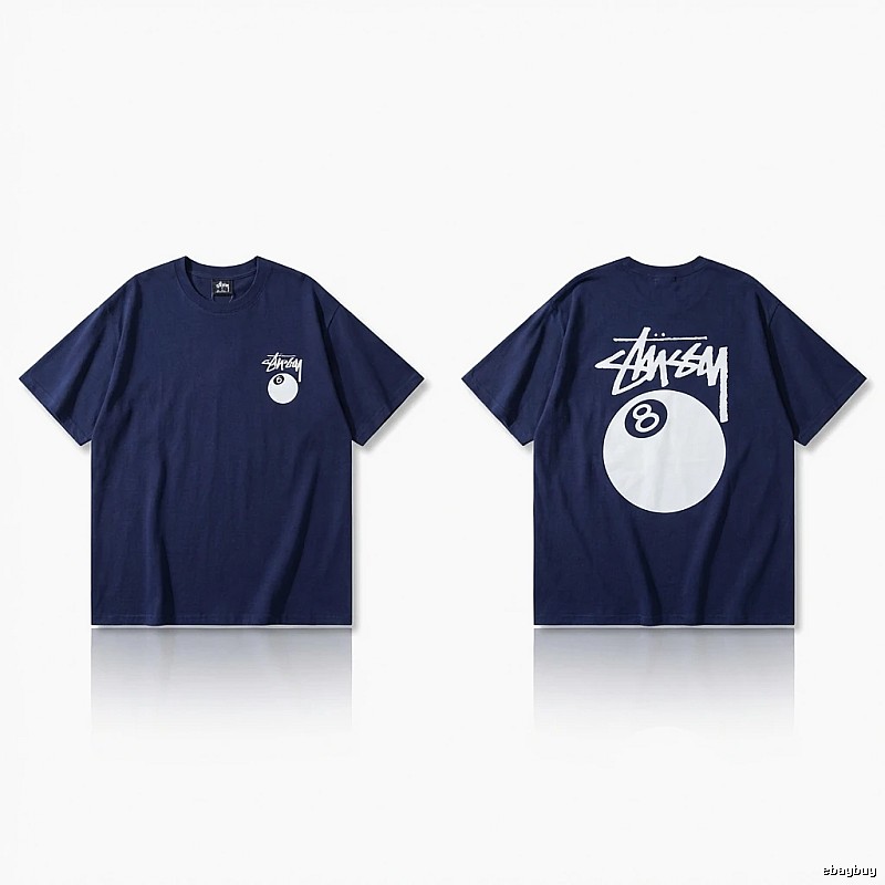 Stussy Billiards Element Minimalist Style T-shirt