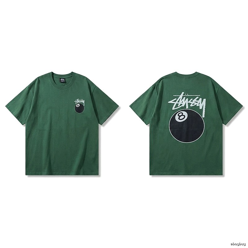 Stussy Black Eight Series Trendy and Cool Style T-shirt
