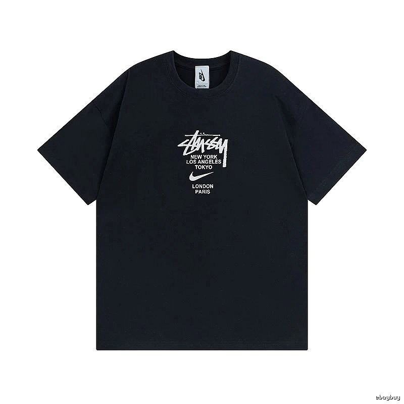 Stussy Black Spider Graphic T-Shirt Downtown Style Logo