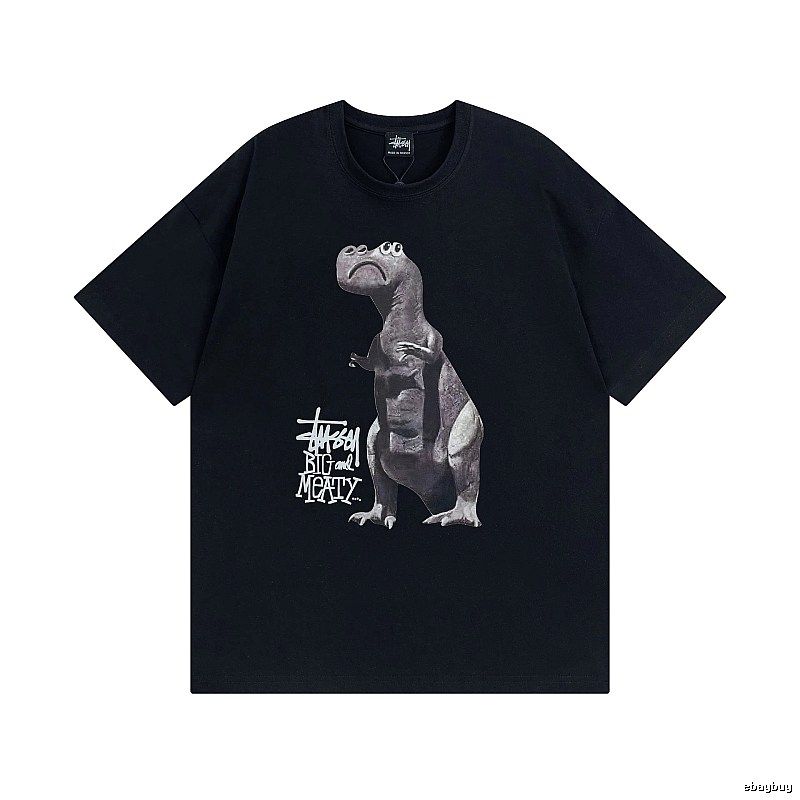 Stussy Black Spider Graphic T-Shirt Visual Accent Logo