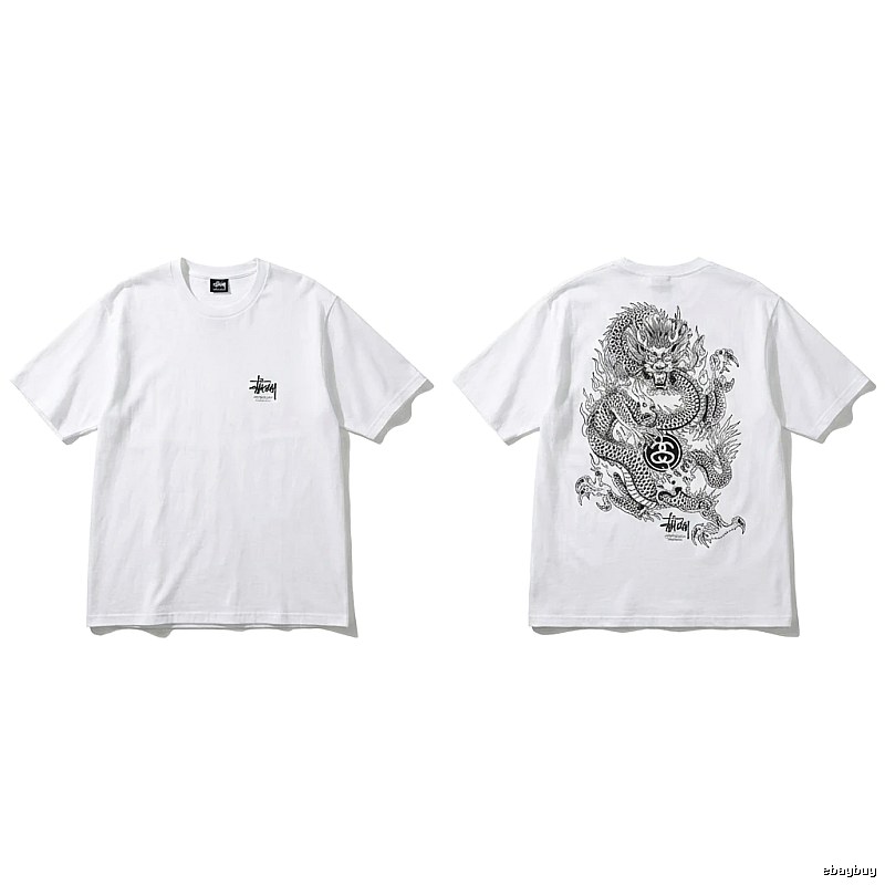 Stussy Chinese-style white T-shirt