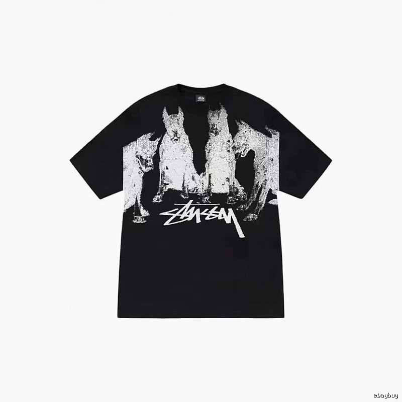 Stussy Classic Graphic T-shirt Black White Stussy for Daily Styling
