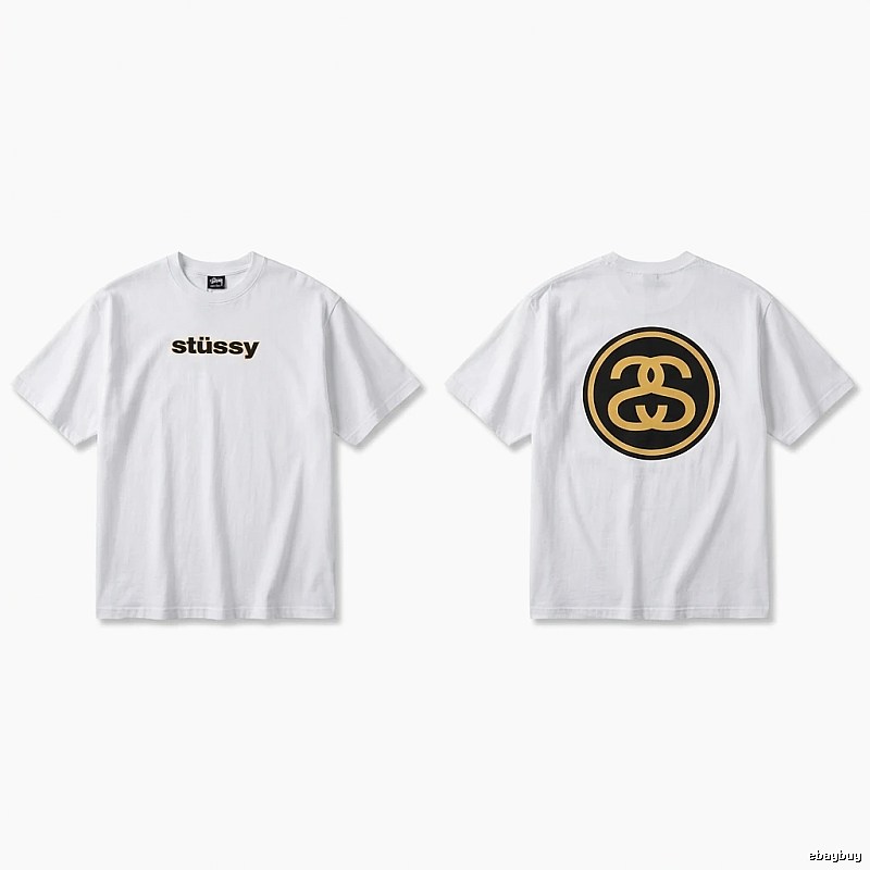 Stussy classic simple white T-shirt