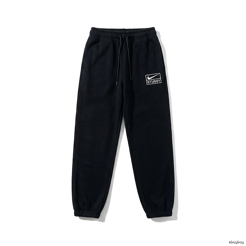Stussy Co-branded Casual Black Sweatpants