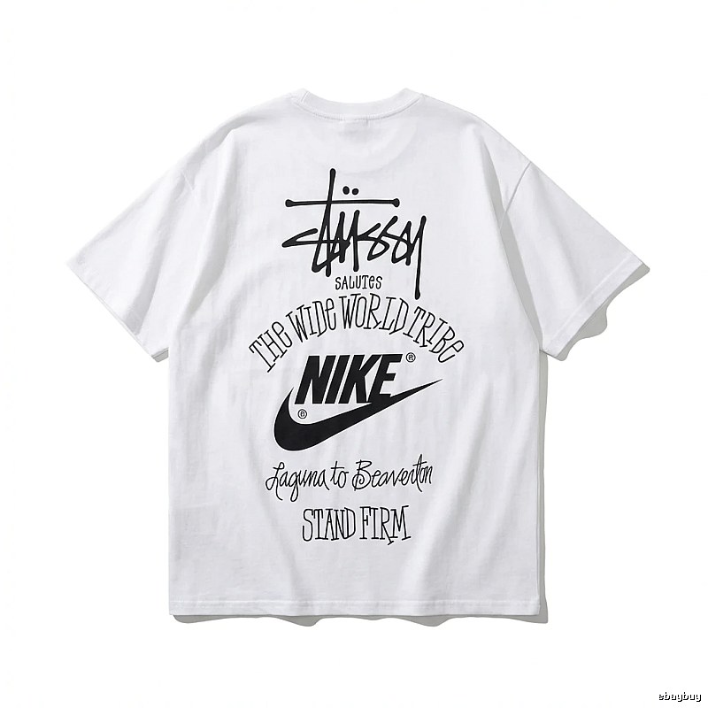 Stussy Co-branded Simple White T-shirt