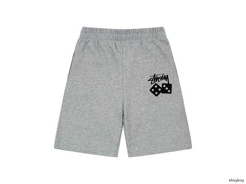 Stussy Dice Trendy Brand Grey Shorts