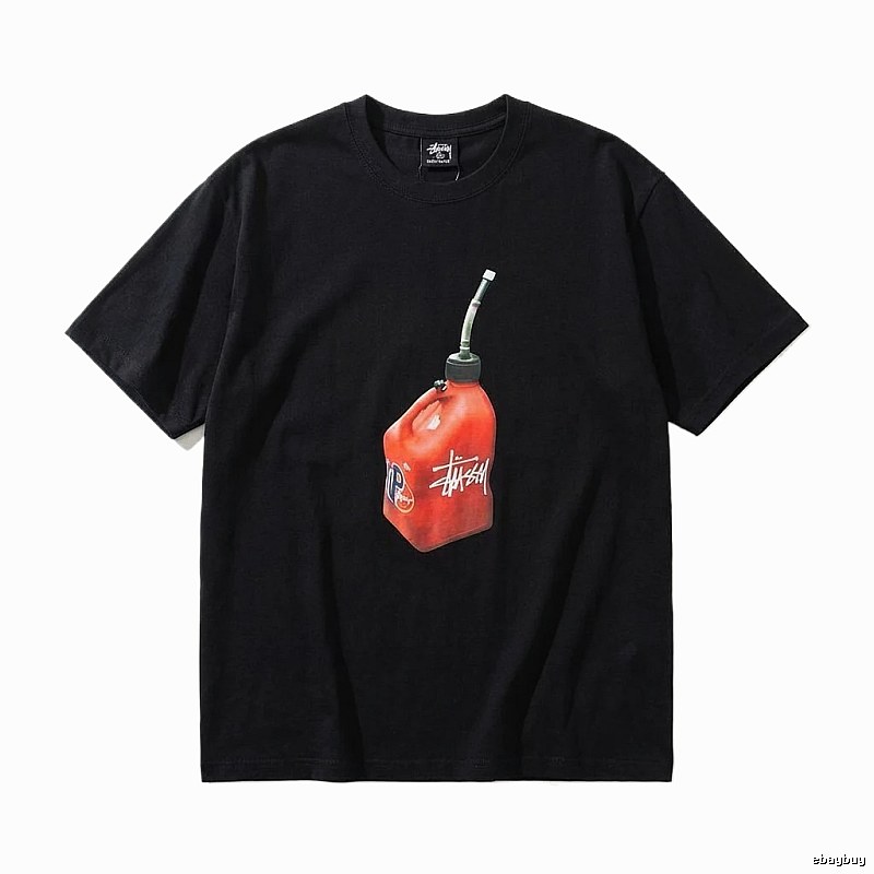 Stussy graffiti-style black T-shirt