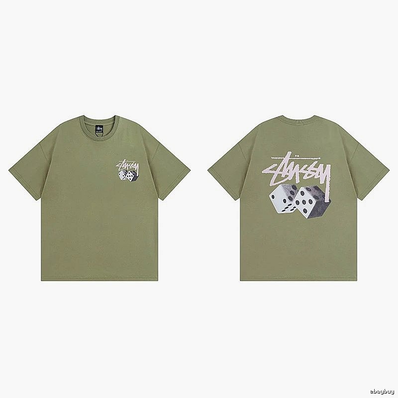 Stussy Green Spider Graphic T-Shirt Everyday Rotation Logo