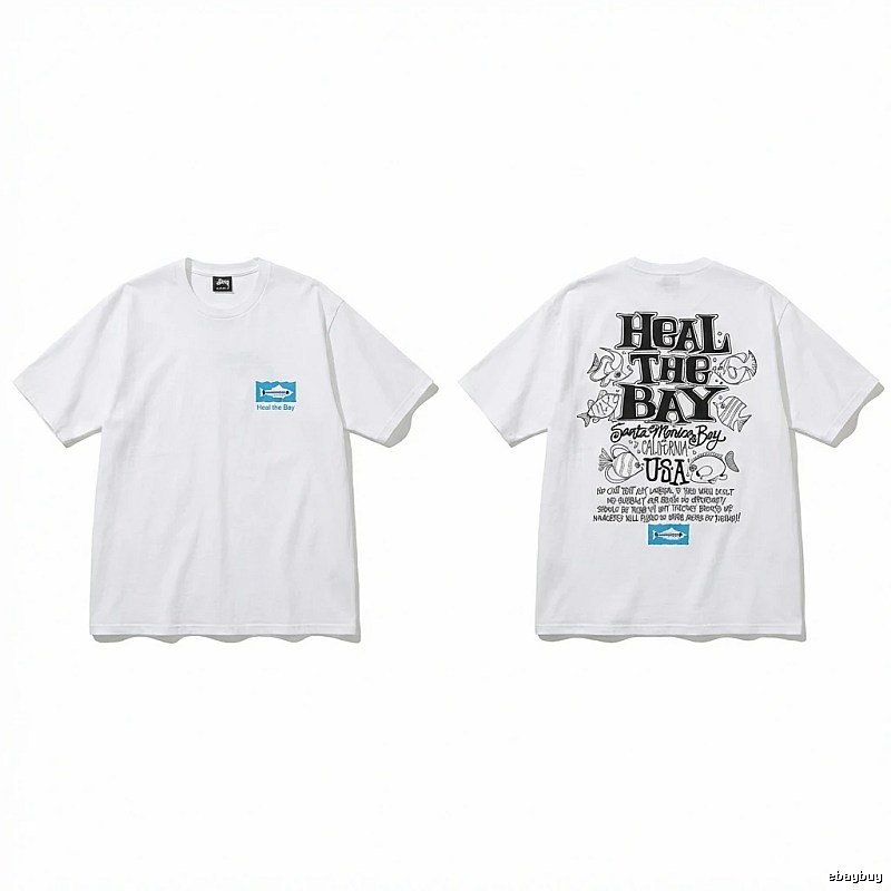 Stussy Healing Bay Collection White Short-sleeve Shirt