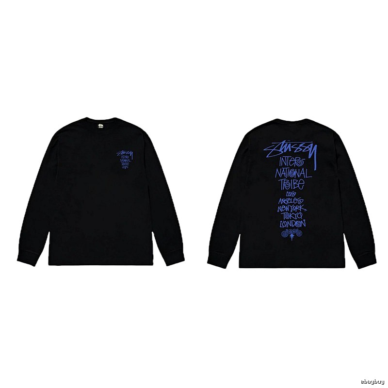 Stussy International Tribal Style Black Long-sleeve