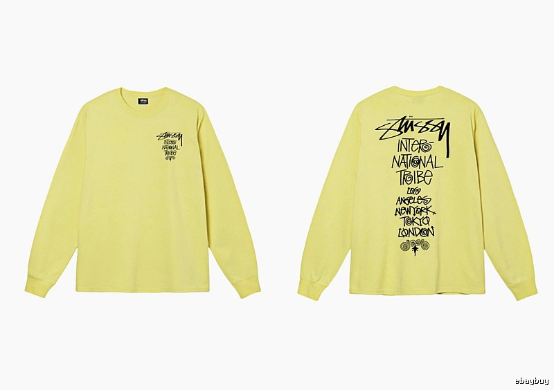Stussy International Tribal Style Yellow Long-sleeve