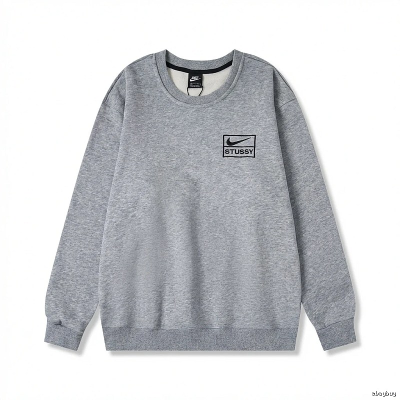 Stussy minimalist style grey sweatshirt