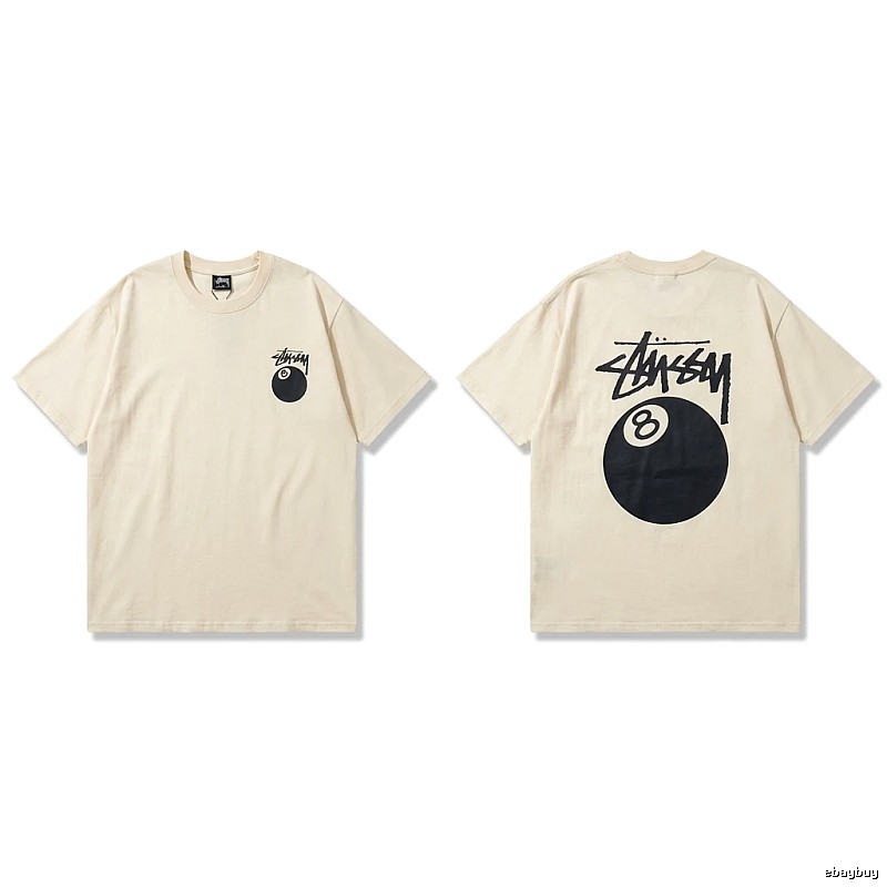 Stussy No.8 Ball Series Retro-Style T-Shirt