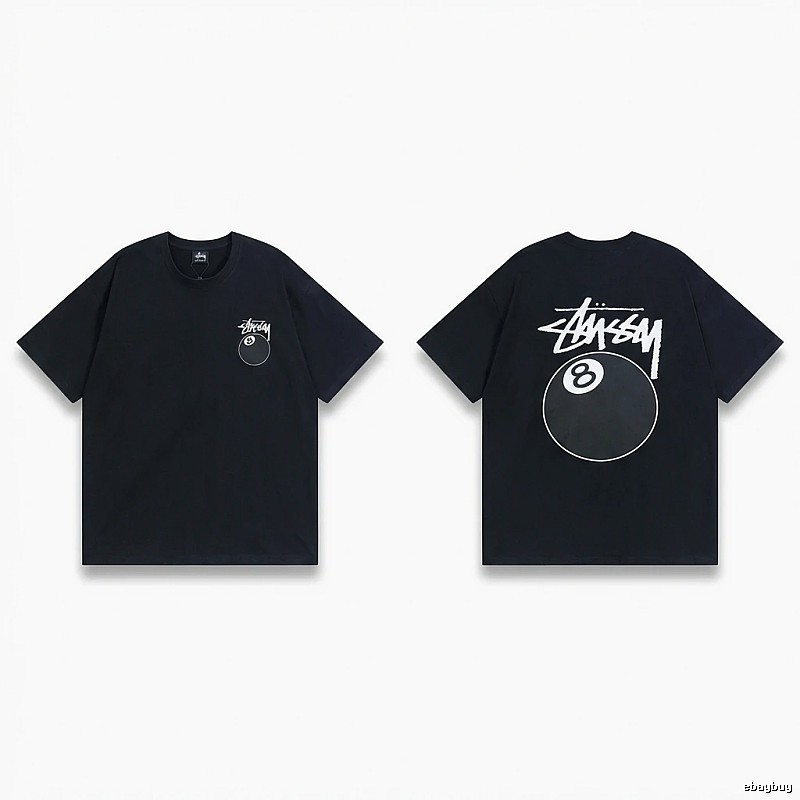 Stussy No.8 Ball Style Black T-shirt