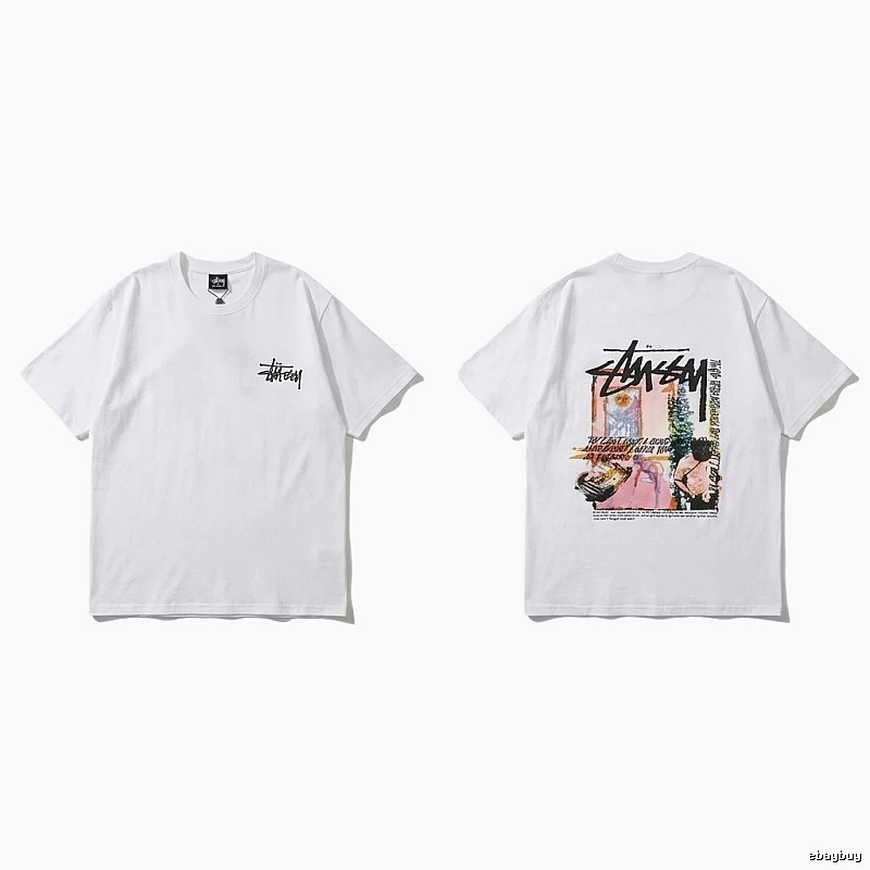 Stussy - printed casual white T - shirt