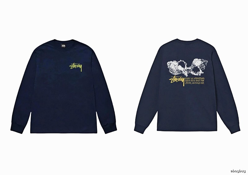 Stussy Skull Print Dark Style Long-sleeve