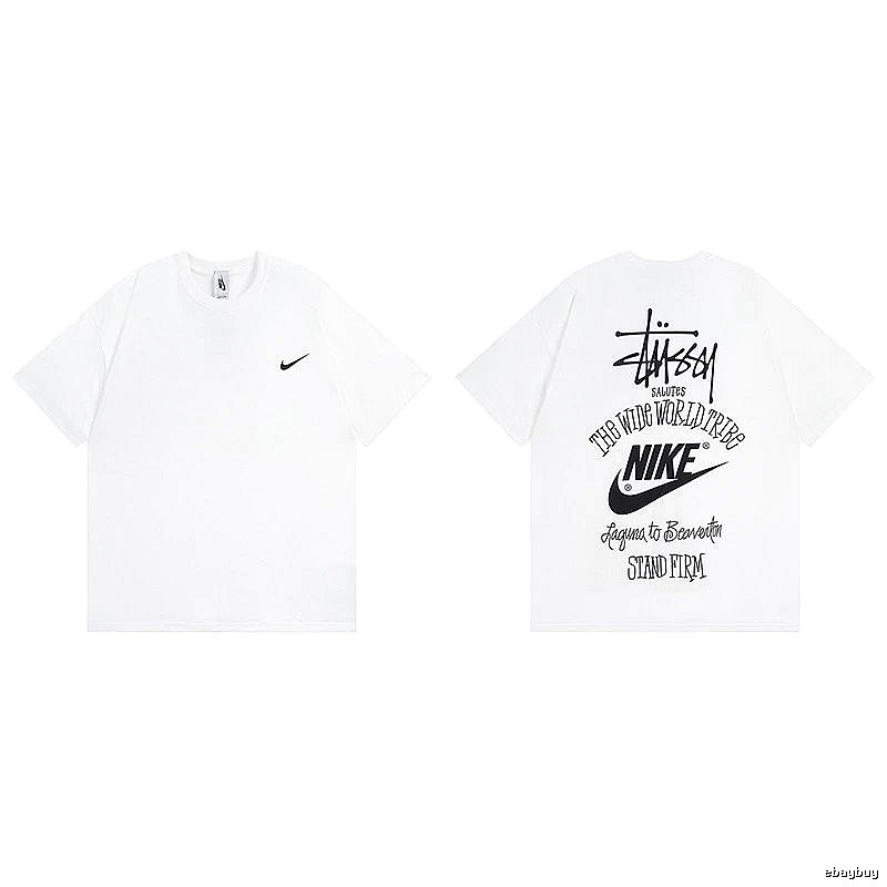 Stussy White Spider Graphic T-Shirt Poolside Style Logo