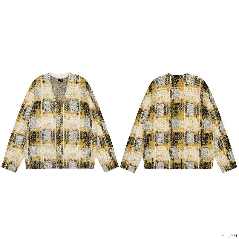 Stussy Yellow Swirl Graphic SweatShirt Warm Weather