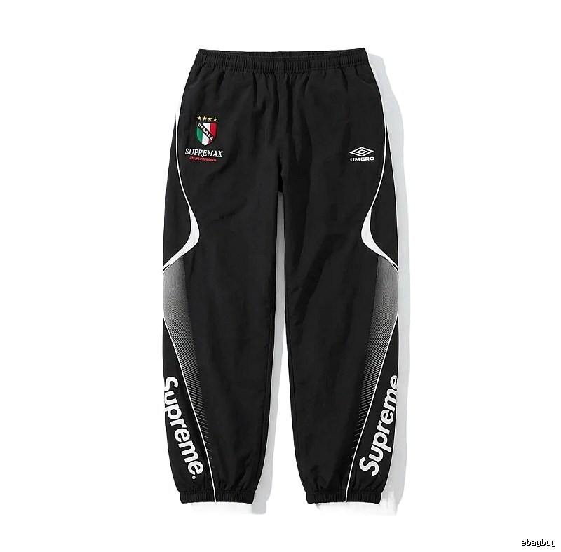 Supreme co-branded sporty black pants