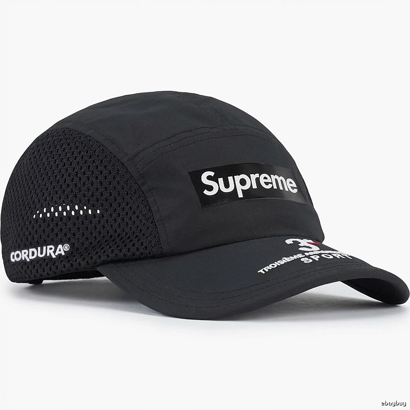 Supreme minimalist style black hat