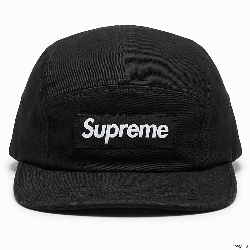 Supreme minimalist style black hat