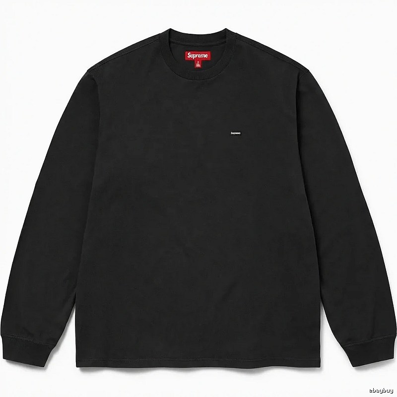 Supreme minimalist style black long-sleeved shirt