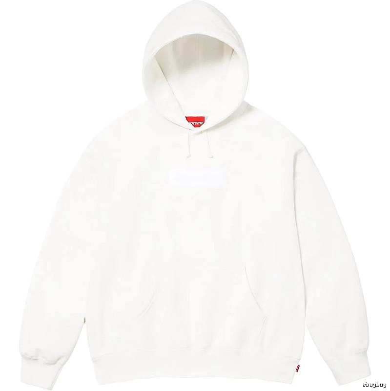 Supreme Monogram Logo hoodie Gray Red Oversized for Layered Styling