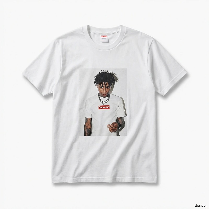 Supreme Portrait Print Style White T-shirt