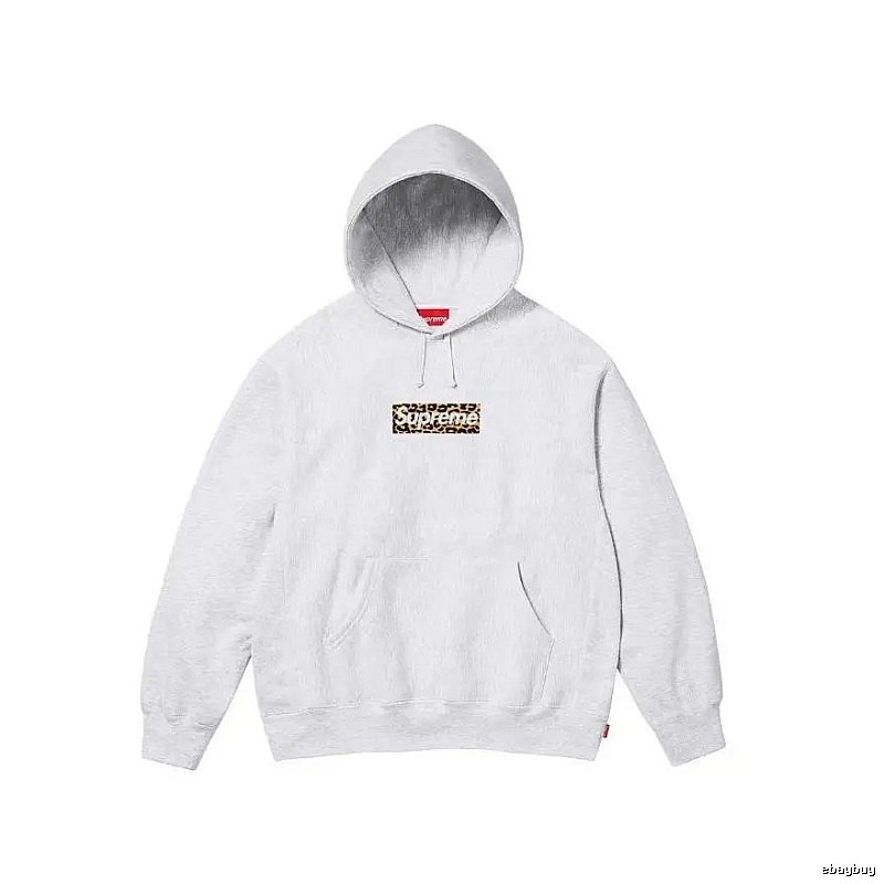 Supreme Resort Logo hoodie Gray Red Oversized for Travel Looks