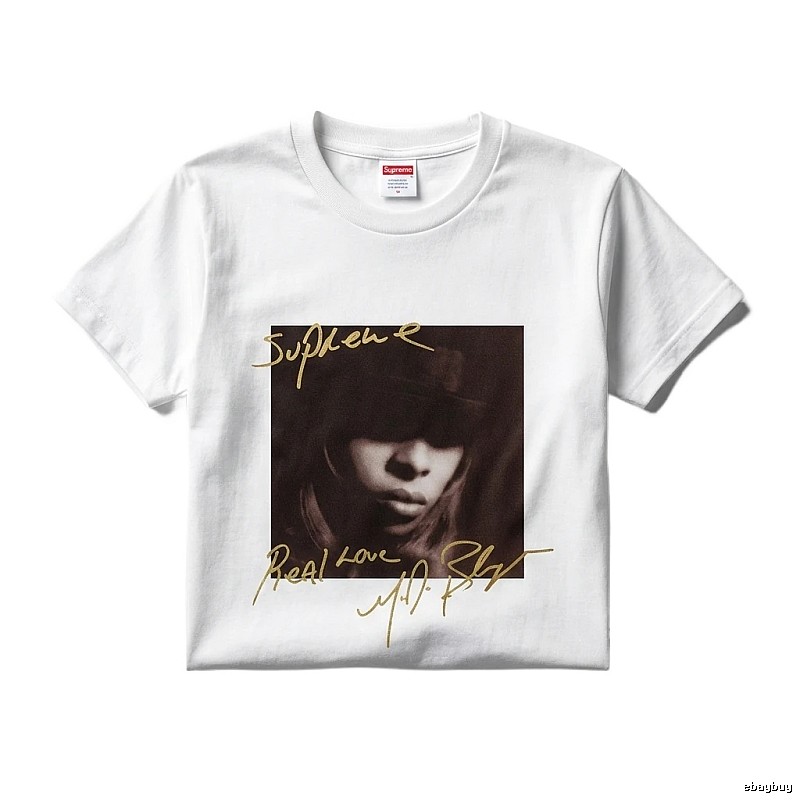 Supreme retro-style white T-shirt