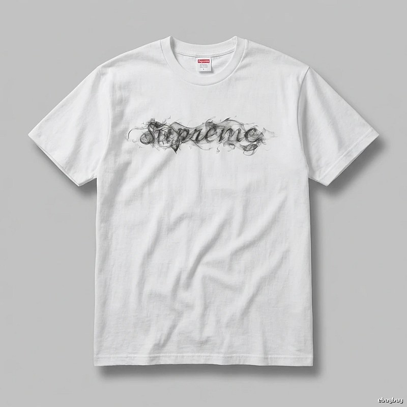Supreme Smoke Style White T-shirt