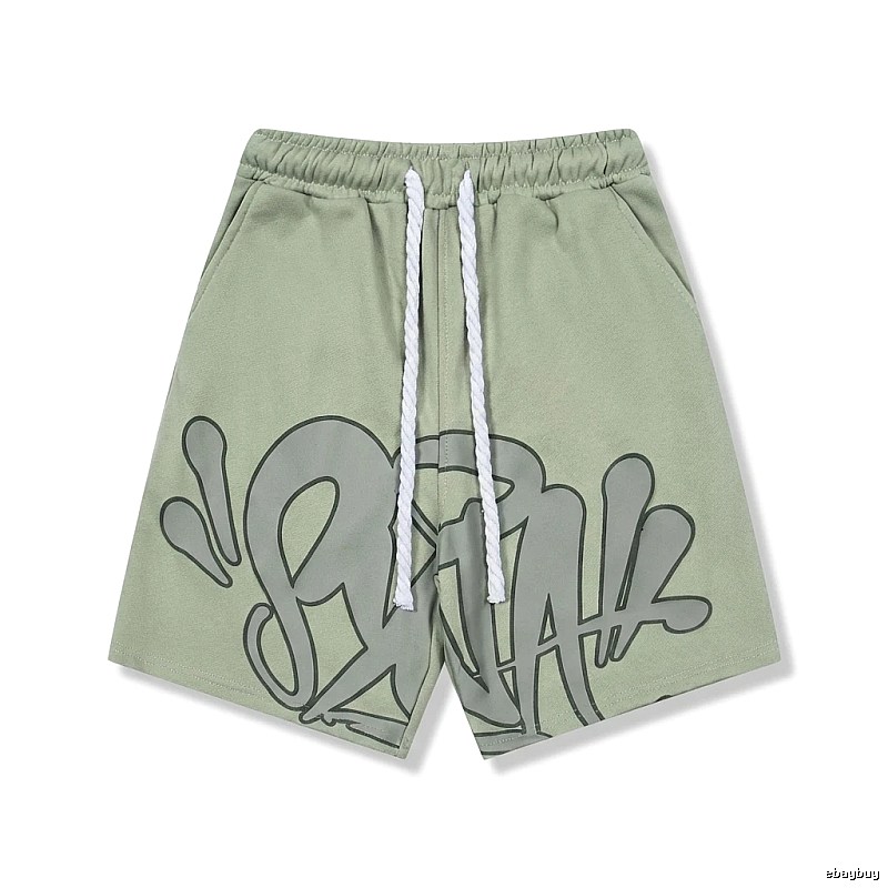 SynaWorld Graffiti Style Ash-Green Shorts