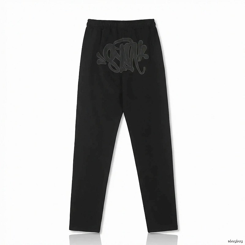 SynaWorld graffiti-style black trousers