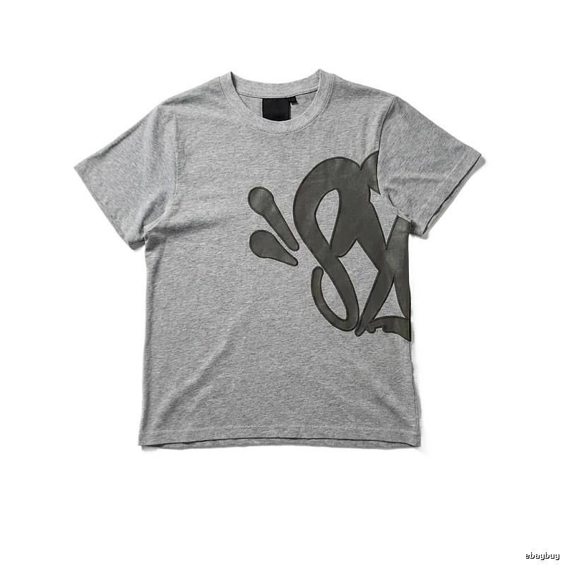 SynaWorld Trendy and Cool Style Gray T-shirt