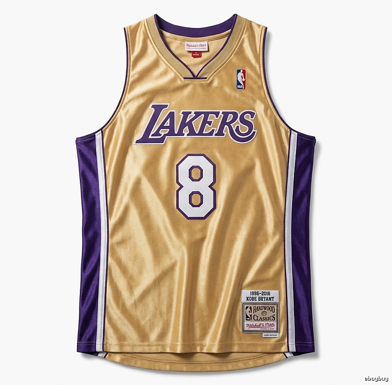 The retro gold and purple jersey of the Kobe Lakers.