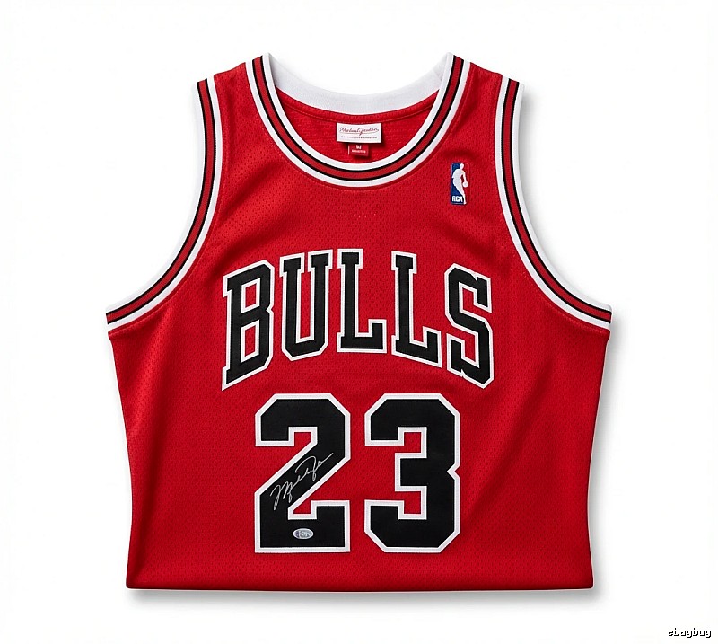 The retro red jersey of the Michael Jordan.